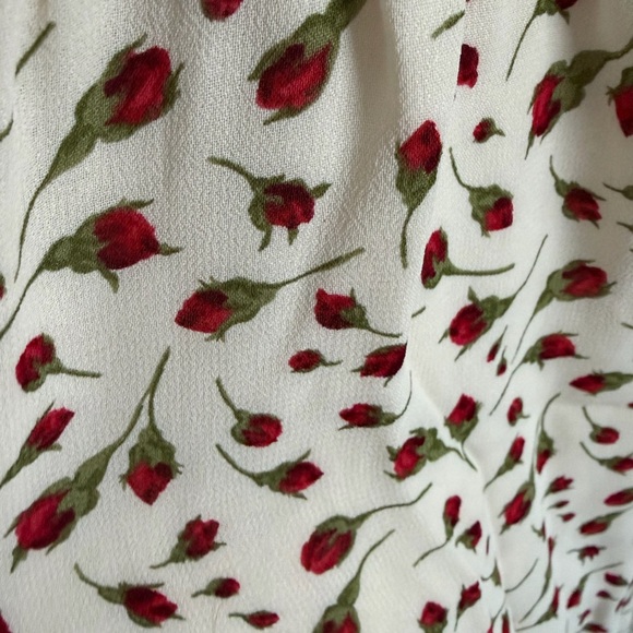 Reformation Seabreeze Marion Mini Dress - Cream and Red Mini Dress - Picture 7 of 7